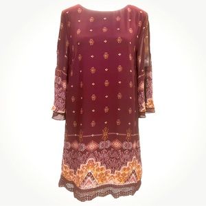 Rewind Burgundy Dress